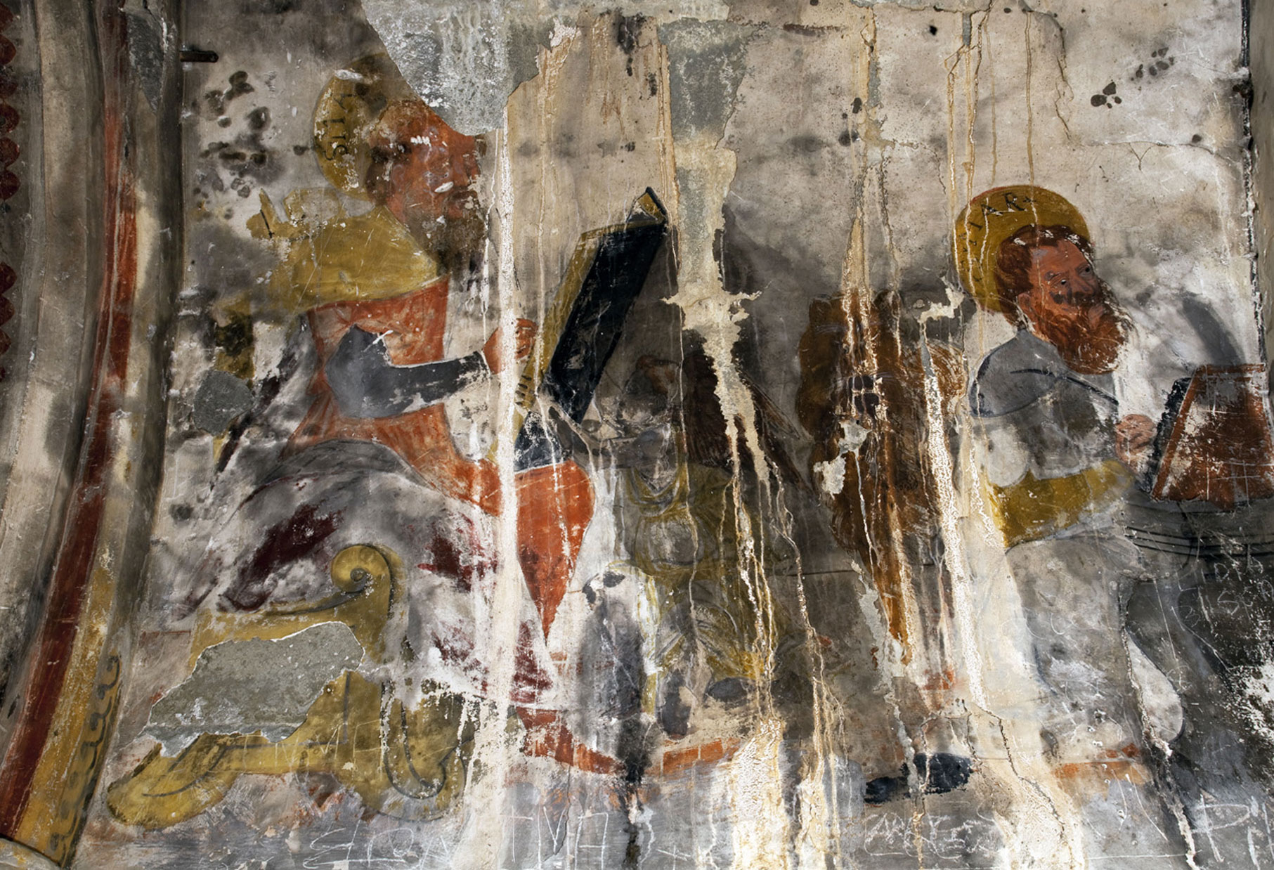 Pintures murals renaixentistes de la capella sud-est de l’Església de Santa Maria de Mur